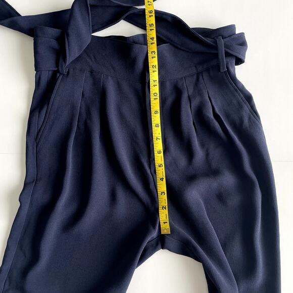 NWT SÉZANE Austin Trousers Navy High Waisted Pants Size 6 - Picture 15 of 16